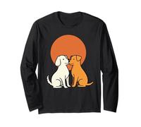 Cool Best Friends Meme Amicizia Cane Cucciolo Uomini Donne Bambini Maglia a Manica
