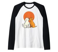 Cool Best Friends Meme Amicizia Cane Cucciolo Uomini Donne Bambini Maglia con Maniche Raglan