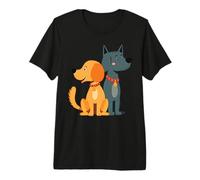 Cool Best Friends Meme Amicizia Cane Cucciolo Uomini Donne Bambini Maglietta Premium