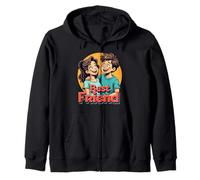 Cool Best Friends Meme Amicizia e Amore Uomini Donne Bambini Felpa con Cappuccio