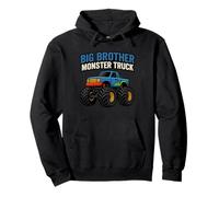 Cool Big Brother Monster Truck Family Matching Outfit Felpa con Cappuccio