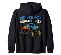 Cool Big Brother Monster Truck Family Matching Outfit Felpa con Cappuccio
