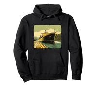 Cool Big Ship Costume per gli amanti del carico e delle navi Felpa con Cappuccio