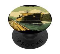 Cool Big Ship Costume per gli amanti del carico e delle navi PopSockets PopGrip Adesivo