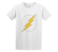 Cool Bing Bang Theory heldon Cooper Flash Logo Design T-Shirt Mens Unisex White Tees M