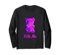 Cool Bite Me Colorful Gummy Bear Candy Illustration Graphic Maglia a Manica