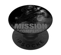 Cool Black Army Soldier in Gaming Mission Fighting Graphic PopSockets PopGrip Adesivo