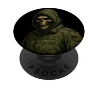 Cool Black Army Soldier in Gaming Mission Fighting Graphic PopSockets PopGrip Adesivo