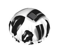 Cool Black Lipstick Labbra Stampa Doppio Strato Impermeabile Cuffia Doccia Donne Uomini Riutilizzabili Bagno Capelli Caps Fascia Elastica