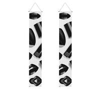 Cool Black Lipstick Labbra Stampa Estetica Vivace Atmosfera Festiva Banner Decor Indoor Outdoor Celebrazioni