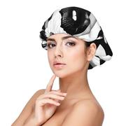 Cool Black Lipstick Lips Premium Satin Sleep Cap - Proteggi i tuoi capelli con stile, nero, One Size-M