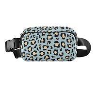 Cool Blue Leopard - Marsupio impermeabile da donna, borsa da cintura, borsa a tracolla colorata, leopardo blu freddo, 20,3 x 13,5 x 5,8 cm, divertente leopardo blu, 20,3 x 13,5 x 5,8 cm, divertente