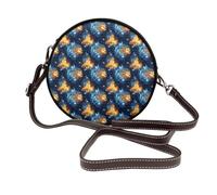 Cool Blue Lion Head Print Borse a tracolla da donna da viaggio, piccole borse in pelle borse a tracolla da donna