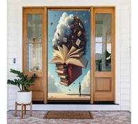 Cool Book Print No.21 Coperture decorative per porte, striscione per interni ed esterni, primavera, estate, autunno, inverno, Halloween, Natale, decorazioni per la casa