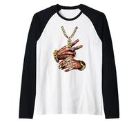 Cool Boss Fashion Style Illustration Novelty Graphic Designs Maglia con Maniche Raglan