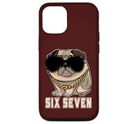 Cool Boss Retro Occhiali da sole Gen Alpha Pug Meme Six Seven Dog Custodia per iPhone 12/12 Pro