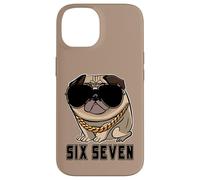 Cool Boss Retro Occhiali da sole Gen Alpha Pug Meme Six Seven Dog Custodia per iPhone 14