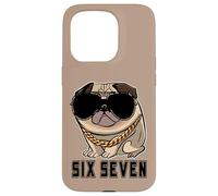 Cool Boss Retro Occhiali da sole Gen Alpha Pug Meme Six Seven Dog Custodia per iPhone 15 Pro