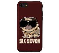 Cool Boss Retro Occhiali da sole Gen Alpha Pug Meme Six Seven Dog Custodia per iPhone SE (2020) / 7/8