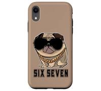 Cool Boss Retro Occhiali da sole Gen Alpha Pug Meme Six Seven Dog Custodia per iPhone XR