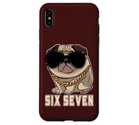 Cool Boss Retro Occhiali da sole Gen Alpha Pug Meme Six Seven Dog Custodia per iPhone XS Max