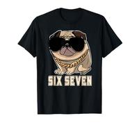 Cool Boss Retro Occhiali da Sole Gen Alpha Pug Meme Six Seven Dog Maglietta