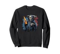 Cool Bottle Grim Reaper Costume per Uomo e Donna Felpa