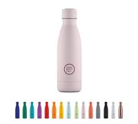 Cool Bottles - Borraccia Termica in Acciaio Inox - 350 ml - Pastel Pink - 23,5 x 7 cm - Bottiglia Termica Ermetica - Bevande Fredde 36 Ore e Calde 18 Ore - Triple Parete -Cool Technology - Senza BPA