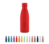 Cool Bottles - Borraccia Termica in Acciaio Inox - 350 ml - Vivid Red - 23,5 x 7 cm - Bottiglia Termica Ermetica - Bevande Fredde 36 Ore e Calde 18 Ore - Triple Parete -Cool Technology - Senza BPA