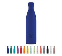 Cool Bottles - Borraccia Termica in Acciaio Inox - 750 ml - Vivid Blue - 30,5 x 8 cm - Bottiglia Termica Ermetica - Bevande Fredde 36 Ore e Calde 18 Ore - Triple Parete -Cool Technology - Senza BPA