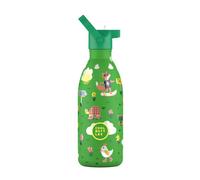 Cool Bottles - Bottiglia d'acqua in acciaio inox per bambini, bottiglia termica per bambini - Bevande fredde per 36 ore e calde per 18 ore- Rolling Skaters 500ml