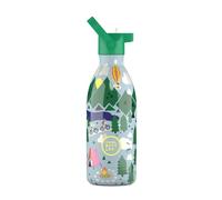 Cool Bottles - Bottiglia d'acqua in acciaio inox per bambini, bottiglia termica per bambini - Bevande fredde per 36 ore e calde per 18 ore- Outdoor Adventure 500ml