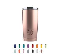 Cool Bottles - Tumbler - Bicchiere Termico in Acciaio Inossidabile - 550 ml - Metallic Rose - Tazza da Caffè - Coperchio Ermetico - Bevande Fredde 10 ore e Calde 5 ore - Finitura Antimacchia