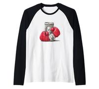 Cool Boxing Dollar Bill con guantoni da Boxe Costume Maglia con Maniche Raglan