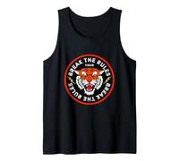Cool Break The Rules Wild Japanese Tiger Graphic Design Canotta