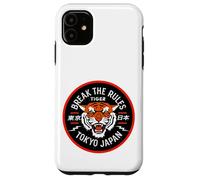 Cool Break The Rules Wild Tiger Tokyo Japan Graphic Design Custodia per iPhone 11