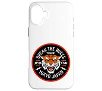 Cool Break The Rules Wild Tiger Tokyo Japan Graphic Design Custodia per iPhone 16 Plus