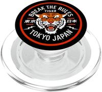 Cool Break The Rules Wild Tiger Tokyo Japan Graphic Design PopSockets PopGrip per MagSafe