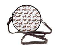 Cool Brown Horse Print Crossbody Borse per le donne Viaggio, piccole borse in pelle borse a tracolla per le donne