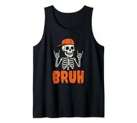 Cool Bruh Skeleton Punk Rocker Halloween Men Women Kids Canotta