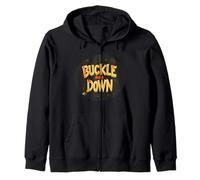 Cool Buckle Down Motto per gli amanti del business Felpa con Cappuccio