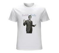 Cool Buddy Holly Mens Graphic Short Sleeve Casual T Shirt Size S