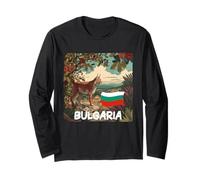 Cool Bulgaria Natura e Wild View con Lynx Graphic Look Maglia a Manica