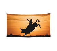 Cool Bull Riding - Cappello per Halloween, copertura completa, ripiegabile, per festival, feste e feste in tessuto lavabile in lavatrice