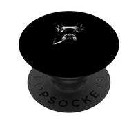 Cool Bulldog francese che fuma il ritratto di cane PopSockets PopGrip Adesivo