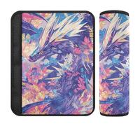 Cool Bunny pittura a olio 2 Pack seggiolino auto tracolla copre rilascio stress al collo e alle spalle per camion funda para cinturón de carro