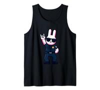 Cool Bunny Police Rabbit Rock On Animal Graphic Officer Canotta