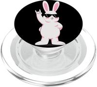 Cool Bunny Rock On Funny Rabbit Occhiali da sole Design PopSockets PopGrip per MagSafe