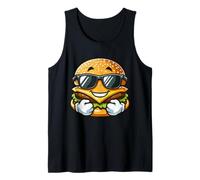 Cool Burger Happy Fast Food Occhiali da Sole Summer Grunge Canotta