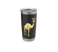 Cool Cammello Con Occhiali Da Sole Cool Camel Sunglasses Bicchiere termico in acciaio inox doppia parete